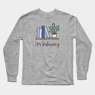 Bookshelf Indoorsy Long Sleeve T-Shirt